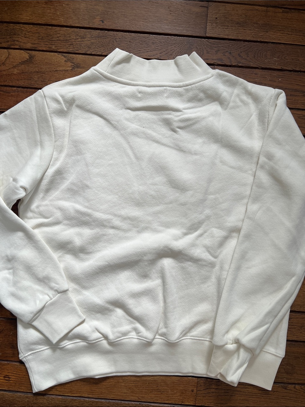 PARKE Ivory Floral Varsity Heritage Mockneck Size S/M Maggie & Emma NIB NWT - Picture 11 of 13